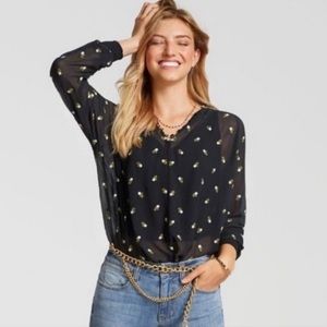 Cabi- embroidered blouse